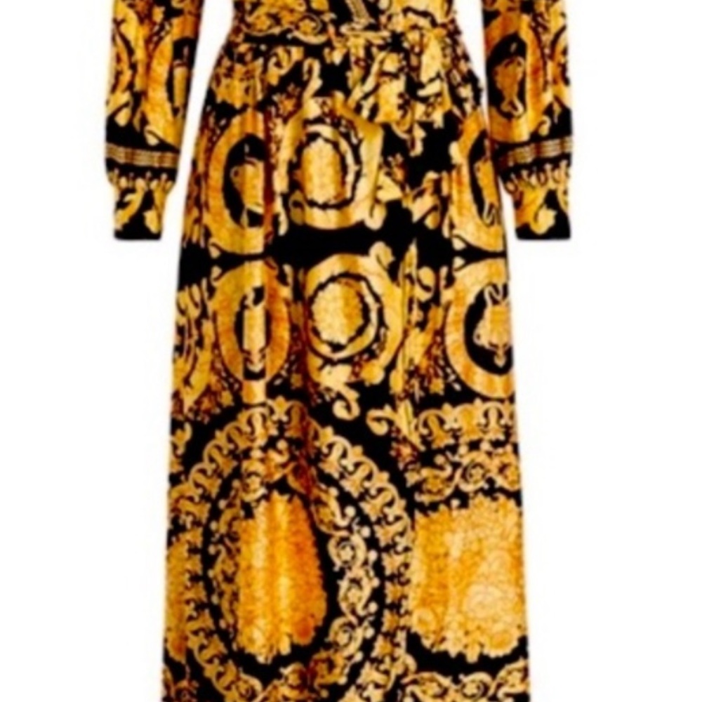 Dress maxi black and gold - Picture 3 of 3